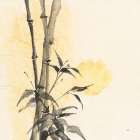 Bamboo Sun II Art Print