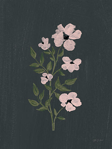 Pretty Little Flower III Black V2 Art Print