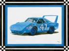 Racing Car Ani Art Print