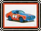 Racing Car Bo Art Print