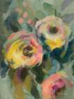 Garden Ranunculi Art Print