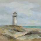 By the Lighthouse Art Print