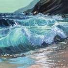 Light Through Crashing Wave Art Print