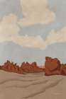Canyon Landscape I Art Print