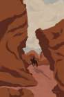 Canyon Landscape II Art Print