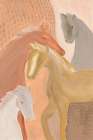 Dustborn Stallions II Art Deco Print