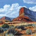 Red Mesa Art Print