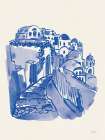Santorini I Art Deco Print
