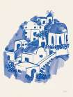 Santorini II Art Deco Print