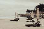 Beach Chairs I Art Print