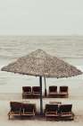 Beach Chairs IV Minimalist Print