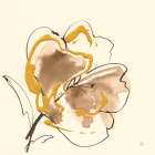 Gold Floral Essence III Art Print