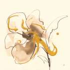 Gold Floral Essence IV Art Print