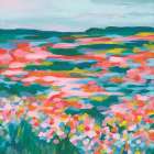 Chromatic Fields II Modern Print