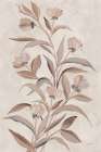 Rusty Bloom v2 Cream Art Deco Print