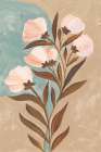 Field To Table Blooms I v2 Art Deco Print