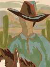 Dusty Rider I Minimalist Print