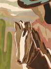 Dusty Rider II Art Deco Print