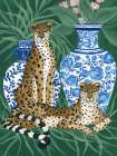 Cheetah Mates I Art Deco Print