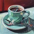 Diner Reflections Modern Print