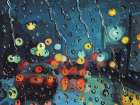 Disco Rain Modern Print