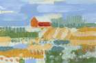 Red Barn Study Modern Print