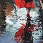 Umbrella After The Storm Art Print