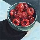 Crimson Glow Raspberry Art Print