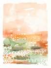 Peach Sunrise II Art Deco Print