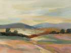 Pink and Sage Hills Art Deco Print