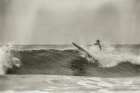 Pacific Surf I Sepia Art Print