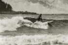 Pacific Surf III Sepia Art Print