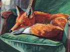 Dreams Of A Dapper Fox Art Deco Print