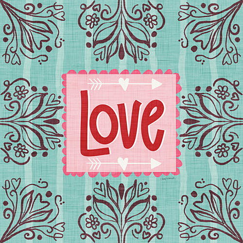 Heart to Heart Love Art déco reproduction