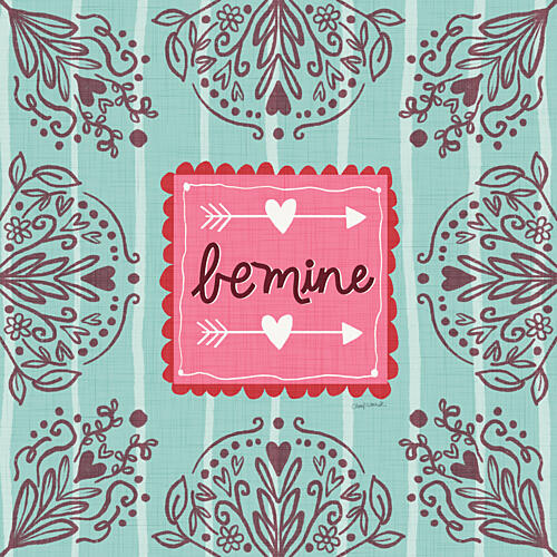 Heart to Heart Be Mine Art déco reproduction