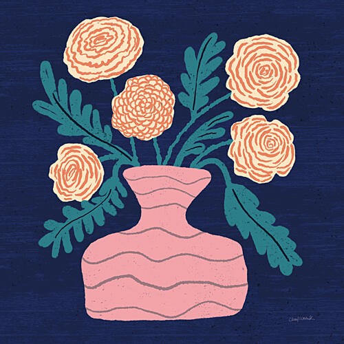 Playful Vase I Art Print