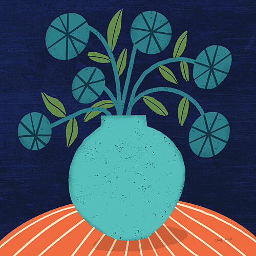 Playful Vase IV Geometric Print