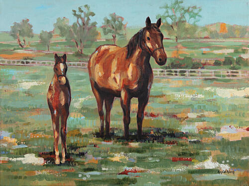 Family Time Impressionniste reproduction