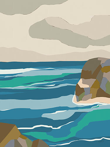 Sea in Greece Ll Océan reproduction