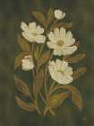 Deep Blooms II Art Deco Print