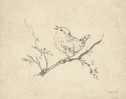 Woodland Songbird Art Print