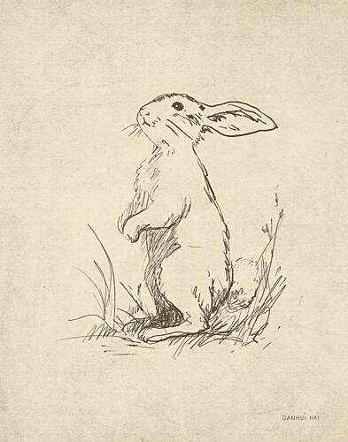 Woodland Rabbit Art Print