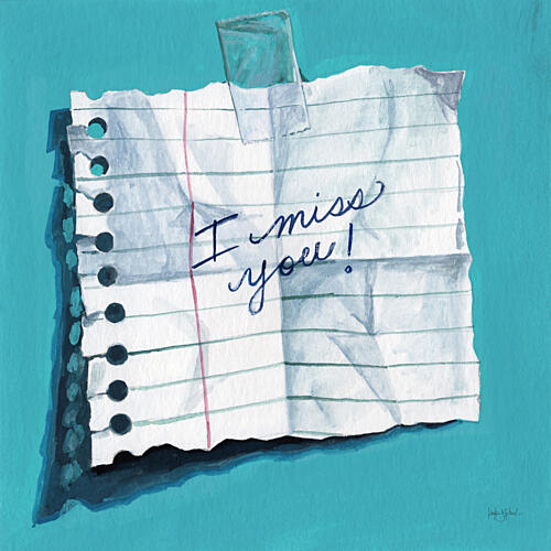 I Miss You Art Print by Morgan Birch