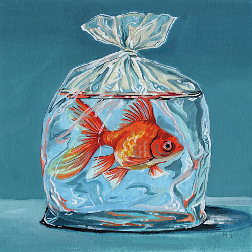 Bag of Gold Art Print by Kate Jarvik Birch