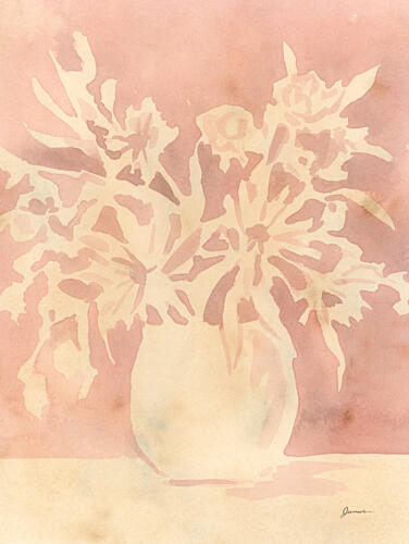 Bouquet Shadow I Art Print by June Erica Vess