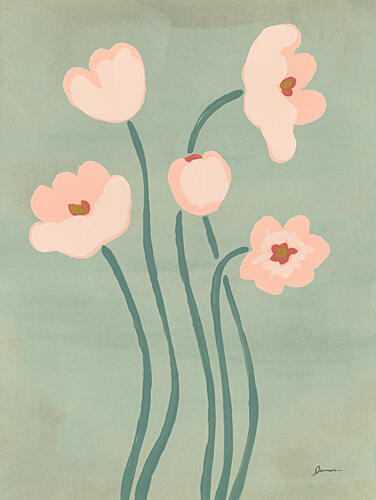 Simple Stems II Art Print