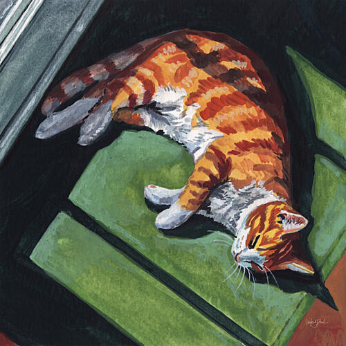 Afternoon Nap Art Print by Kate Jarvik Birch