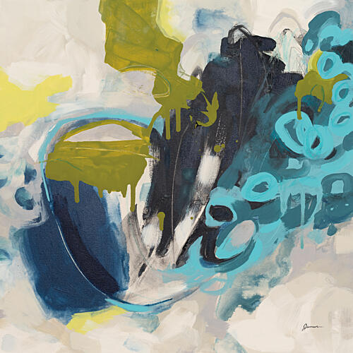 Turquoise Electron II Moderne reproduction
