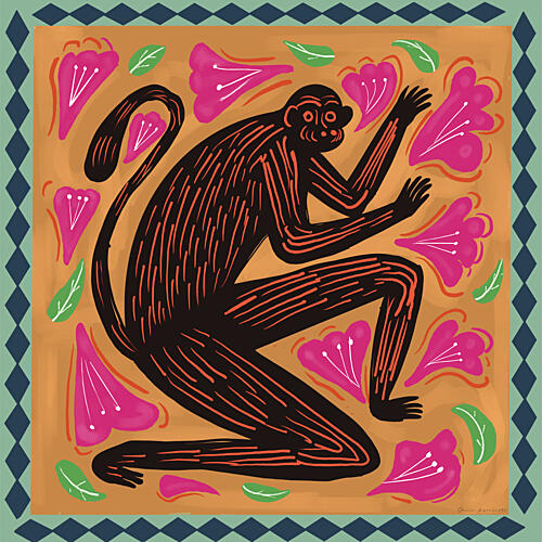 Folk Animals I Art Print by Omar Escalante