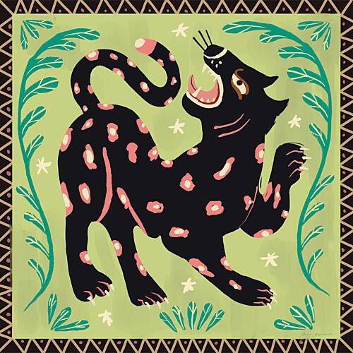 Folk Animals II Art Print by Omar Escalante